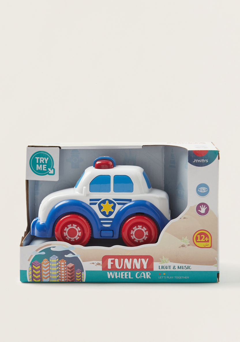 Juniors Musical Police Car Toy-Scooters and Vehicles-image-4