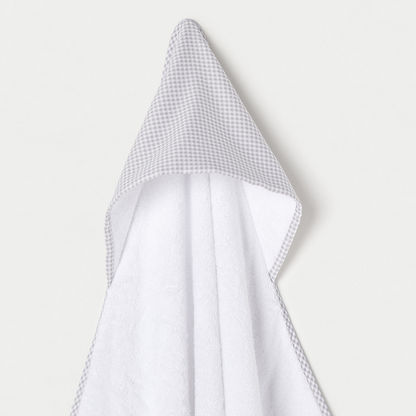 Cambrass Checked Hooded Apron Bath Towel - 100x100 cm-Towels and Flannels-image-3