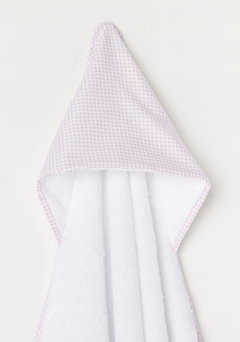 Cambrass Checked Hooded Apron Bath Towel - 100x100 cm-Towels and Flannels-image-4
