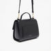 Haadana Solid Satchel Bag with Metal Accent-Women%27s Handbags-thumbnailMobile-3