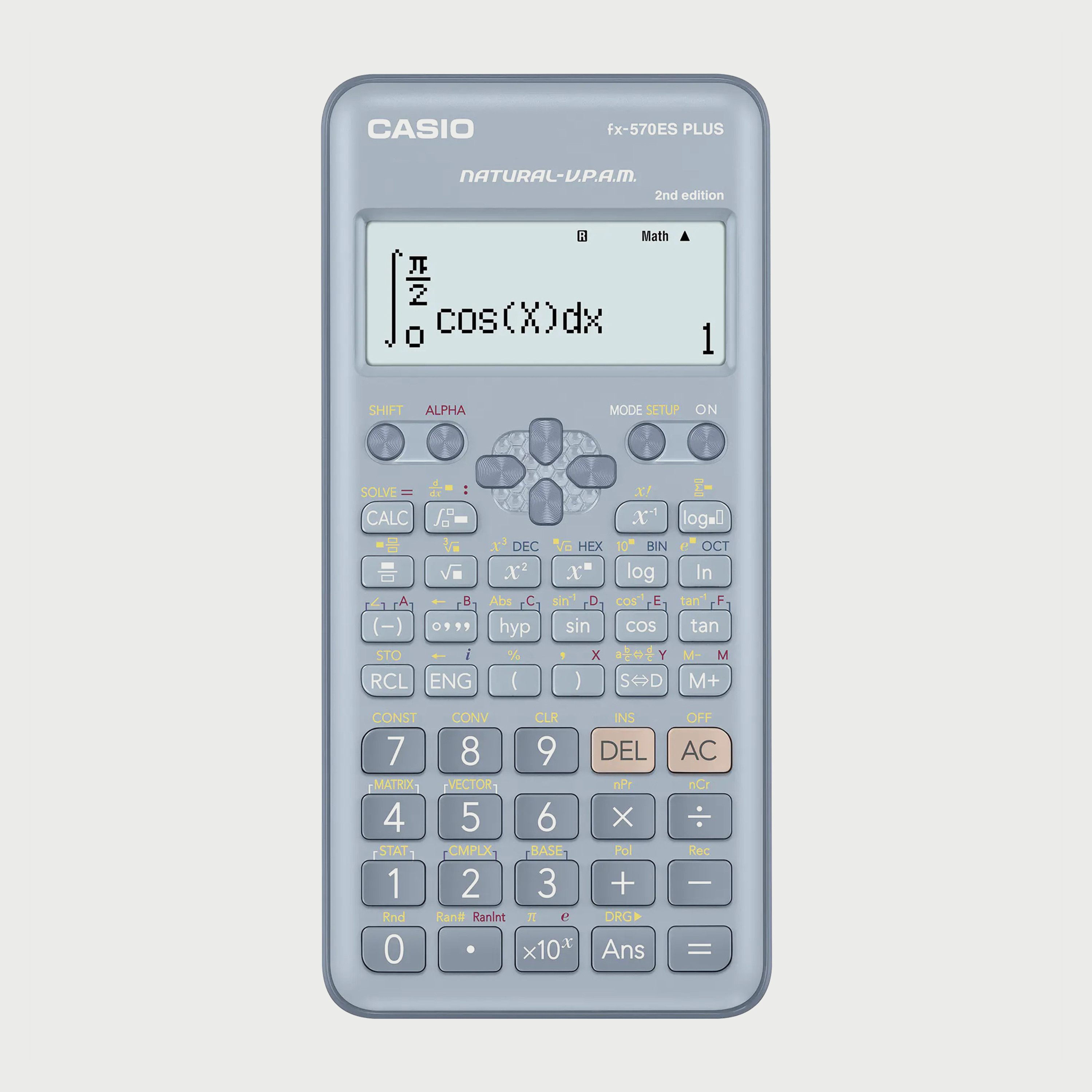 كاسيو آلة حاسبة زرقاء علمية 417 مع وظائف FX-570ES PLUS-2-school-stationery-calculators-image-1