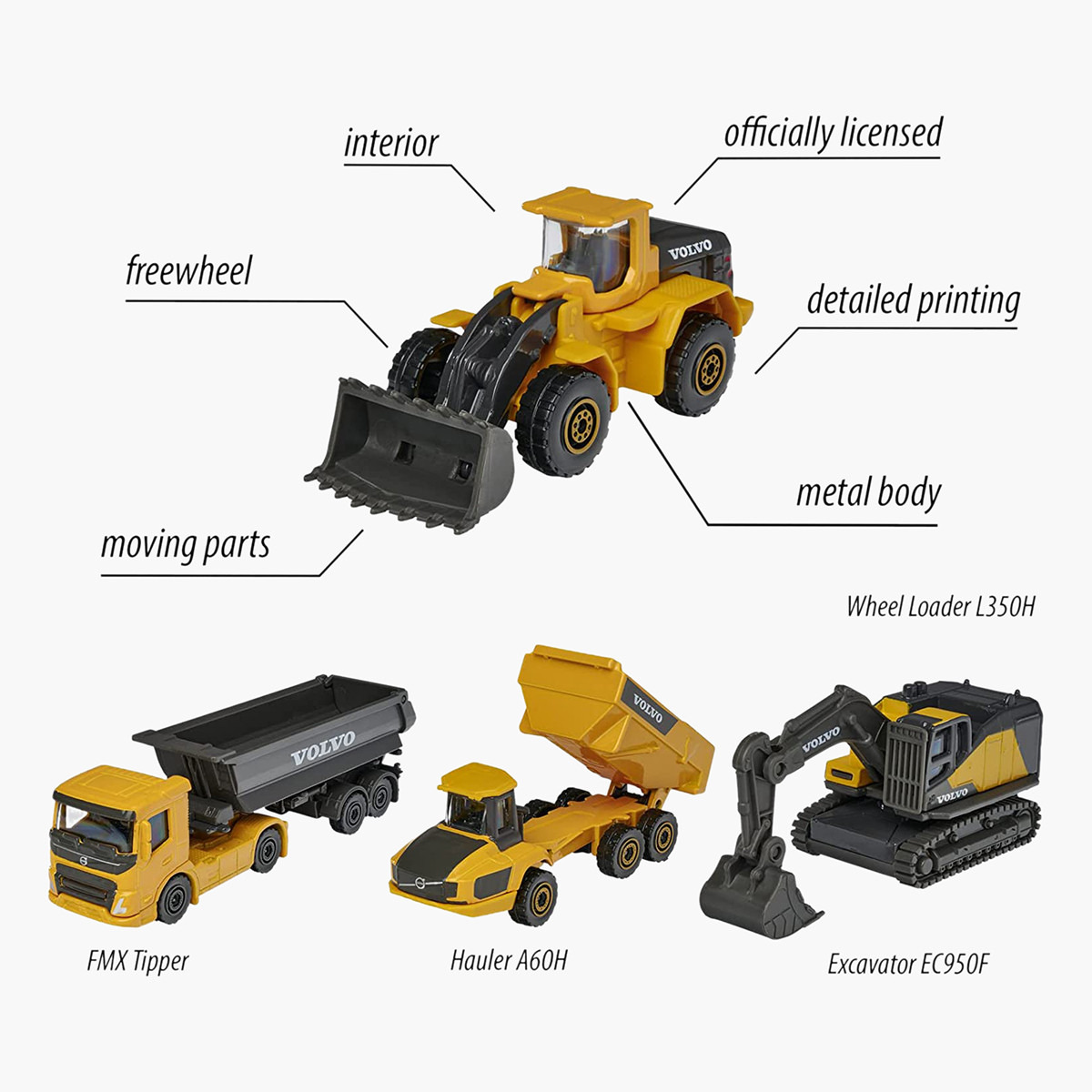 Volvo 4-Piece Construction Toy Vehicle Set-toys-buildingblocks-constructionsets-image-4