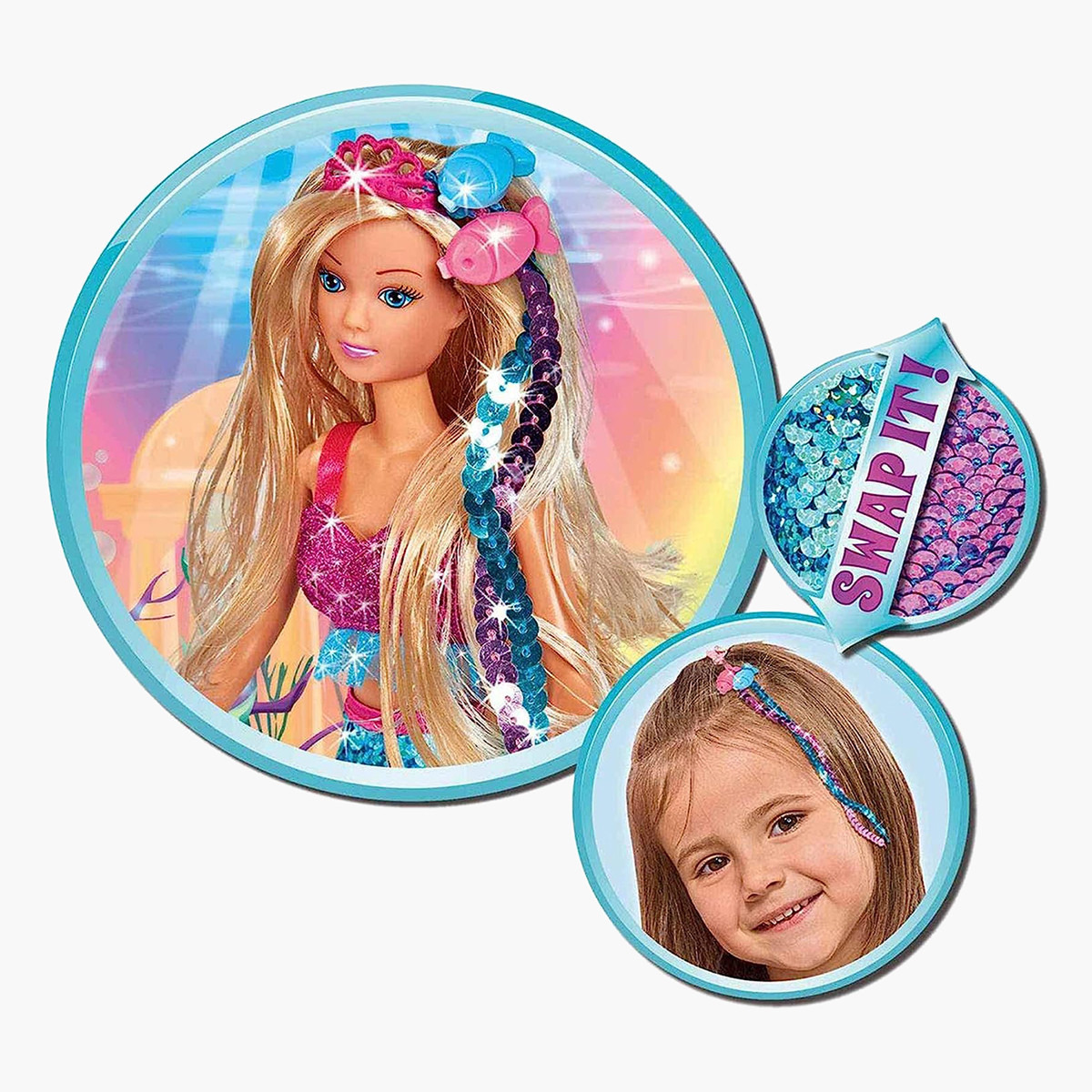 Buy Steffi Love Swap Mermaid Doll Playset 29 cm for Babies Online in UAE Centrepoint