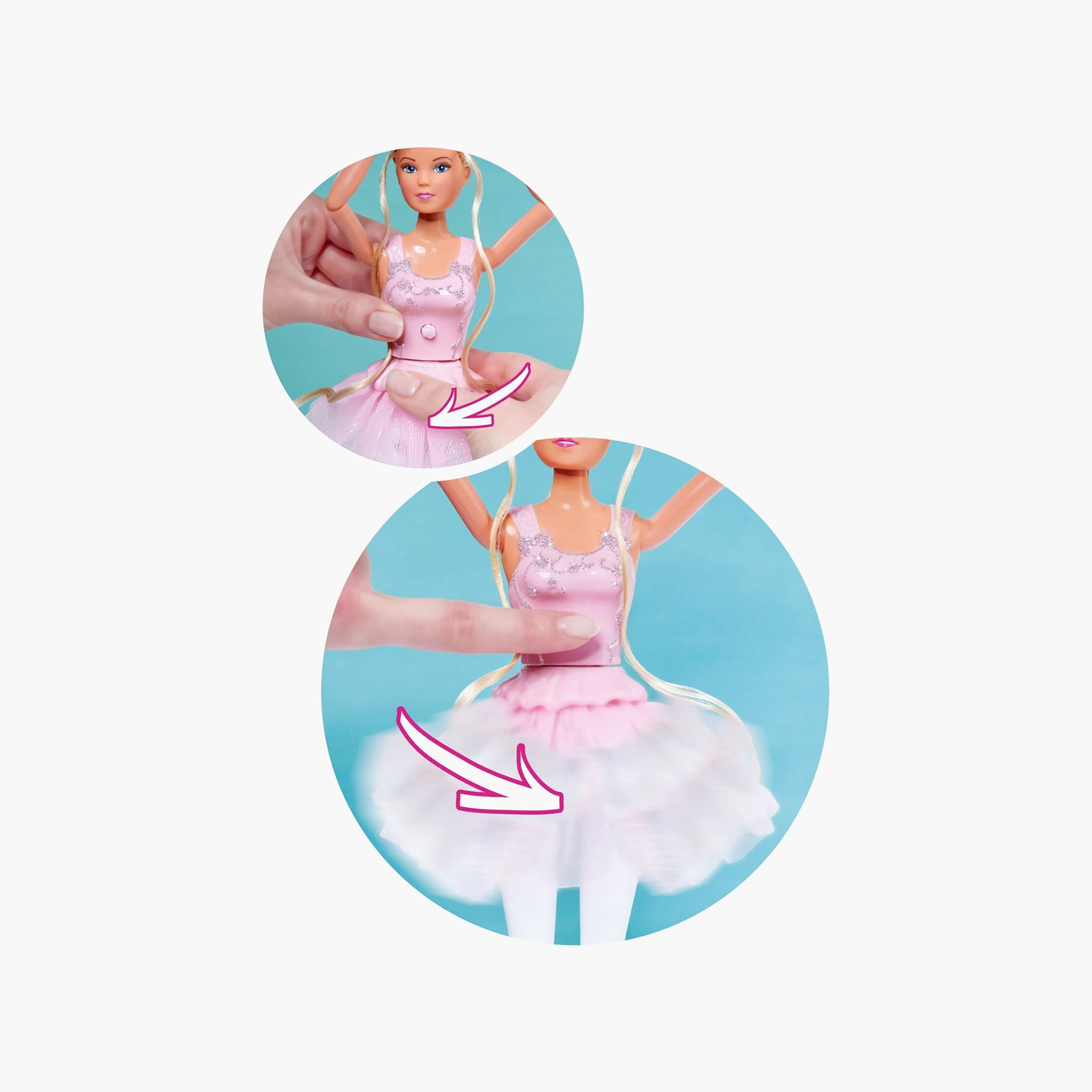 طقم لعب دمية باليرينا راقصة وأرنب من ستيفي لوف-toys-dollsandplaysets-dolls-image-4