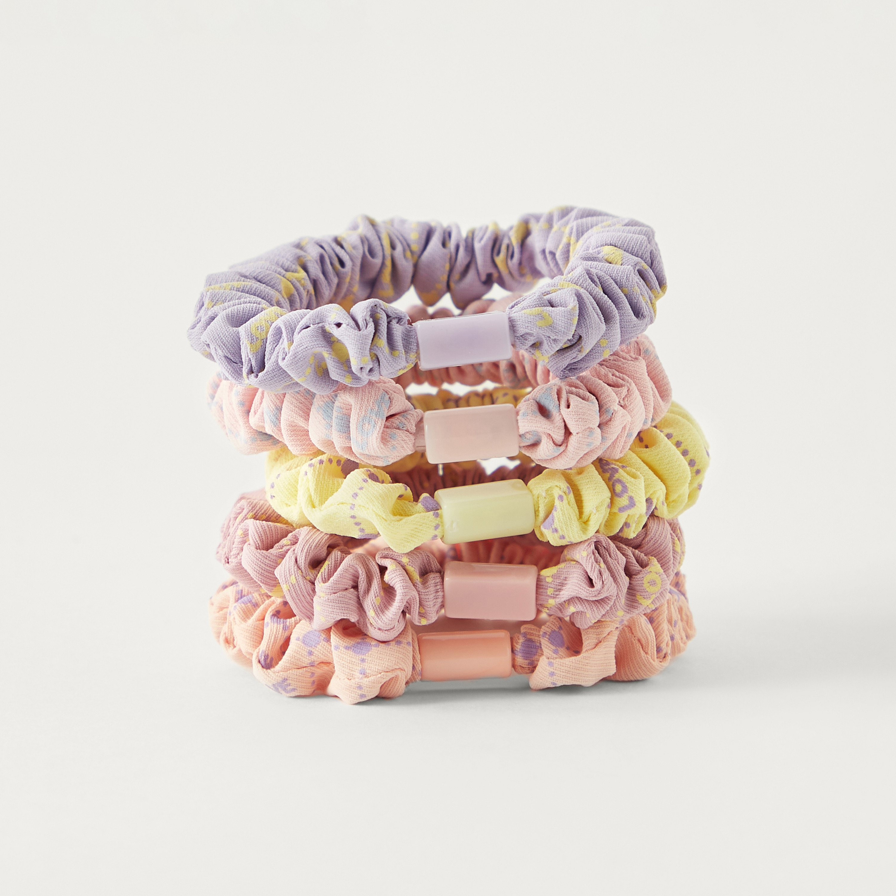 Buy Assorted Ruched Scrunchie - Set of 5 Online | Centrepoint Kuwait