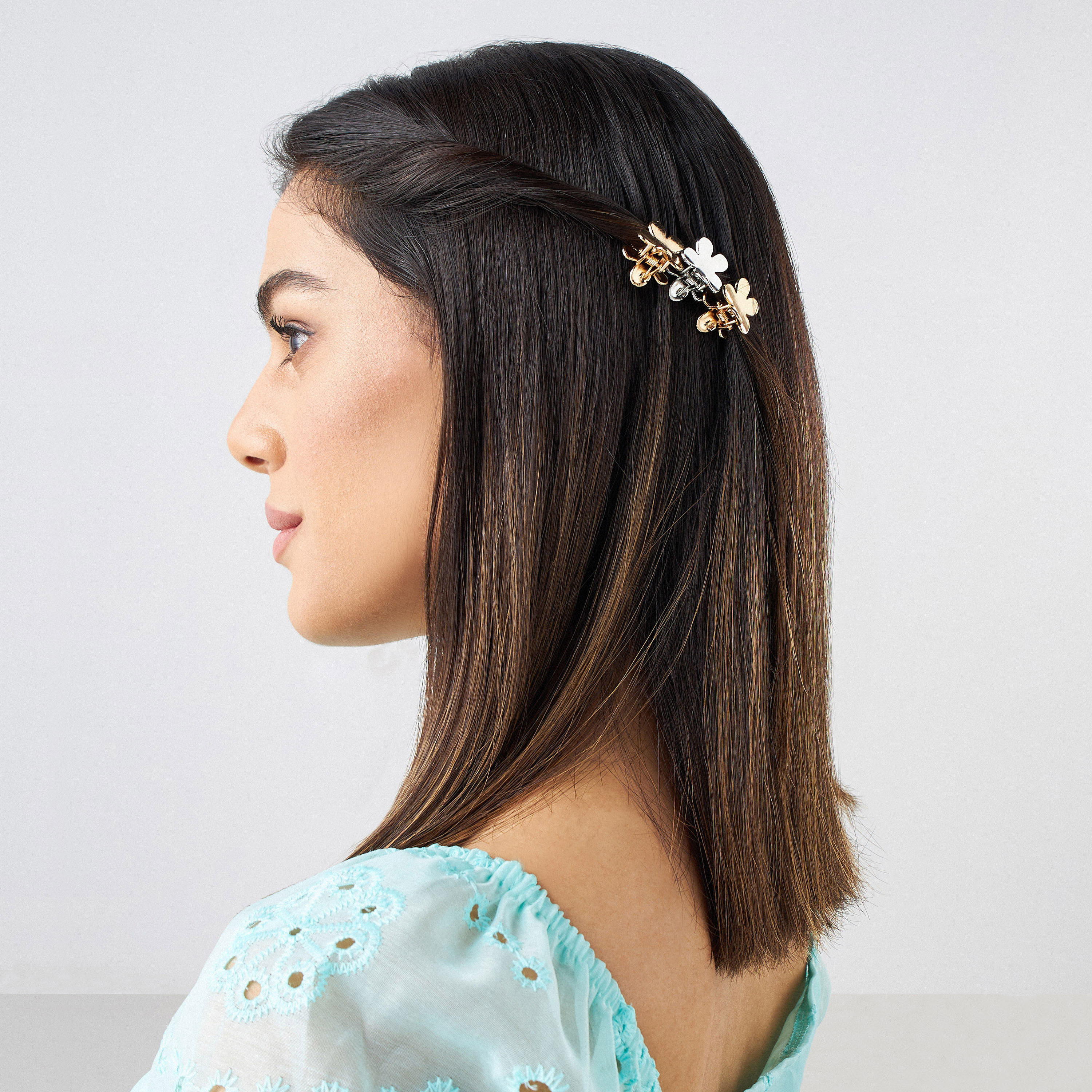 Floral Shape Hair Clamp - Set of 6-women-hairaccessories-clamps-image-2
