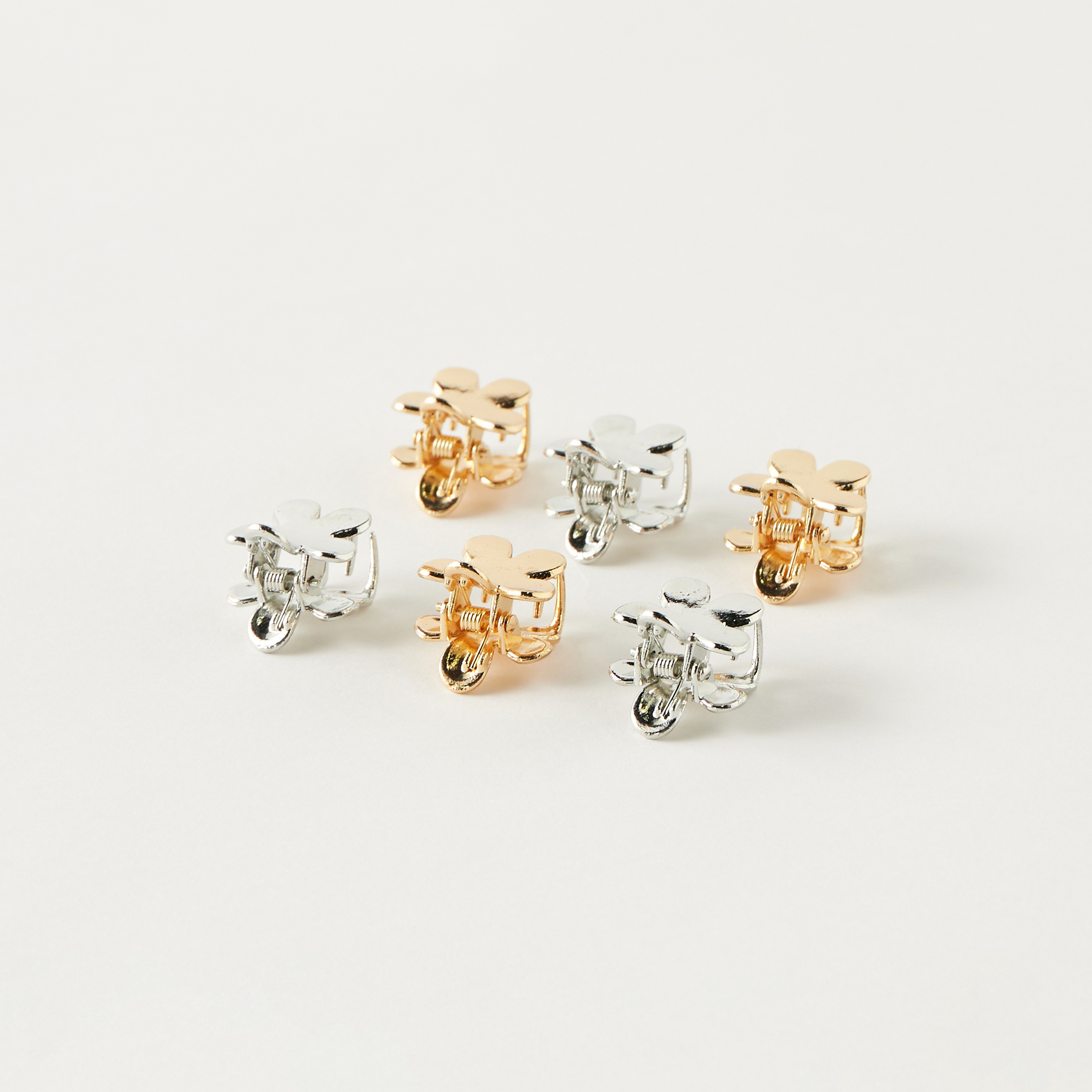 Floral Shape Hair Clamp - Set of 6-women-hairaccessories-clamps-image-3
