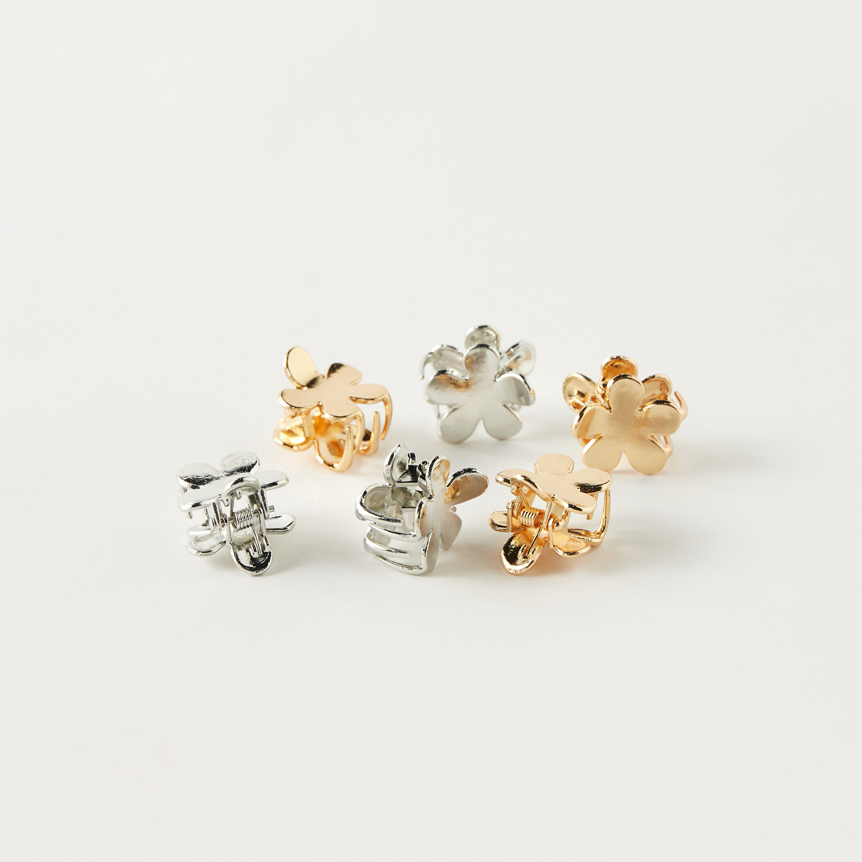 Floral Shape Hair Clamp - Set of 6-women-hairaccessories-clamps-image-4