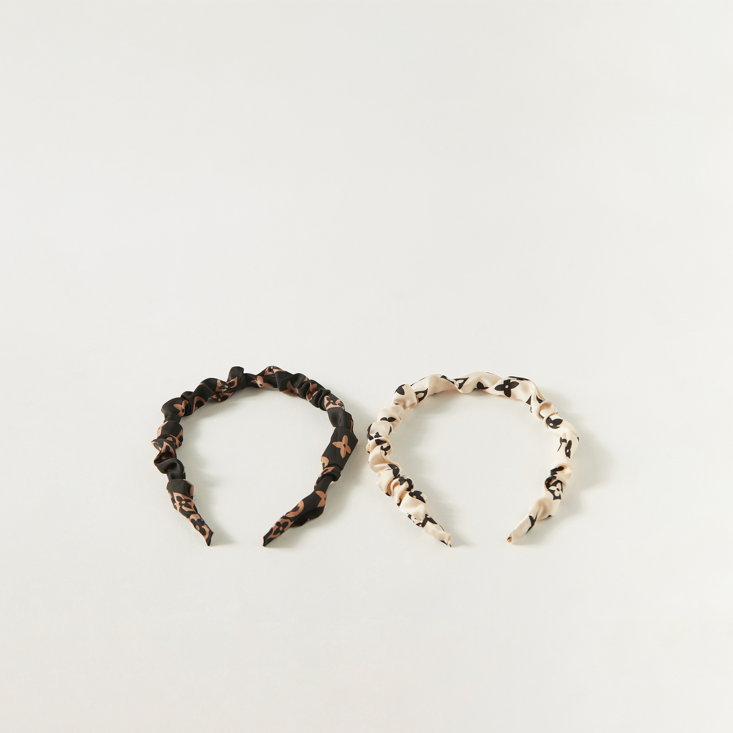 Printed Fabric Detail Hairband - Set of 2-women-hairaccessories-bands-image-2