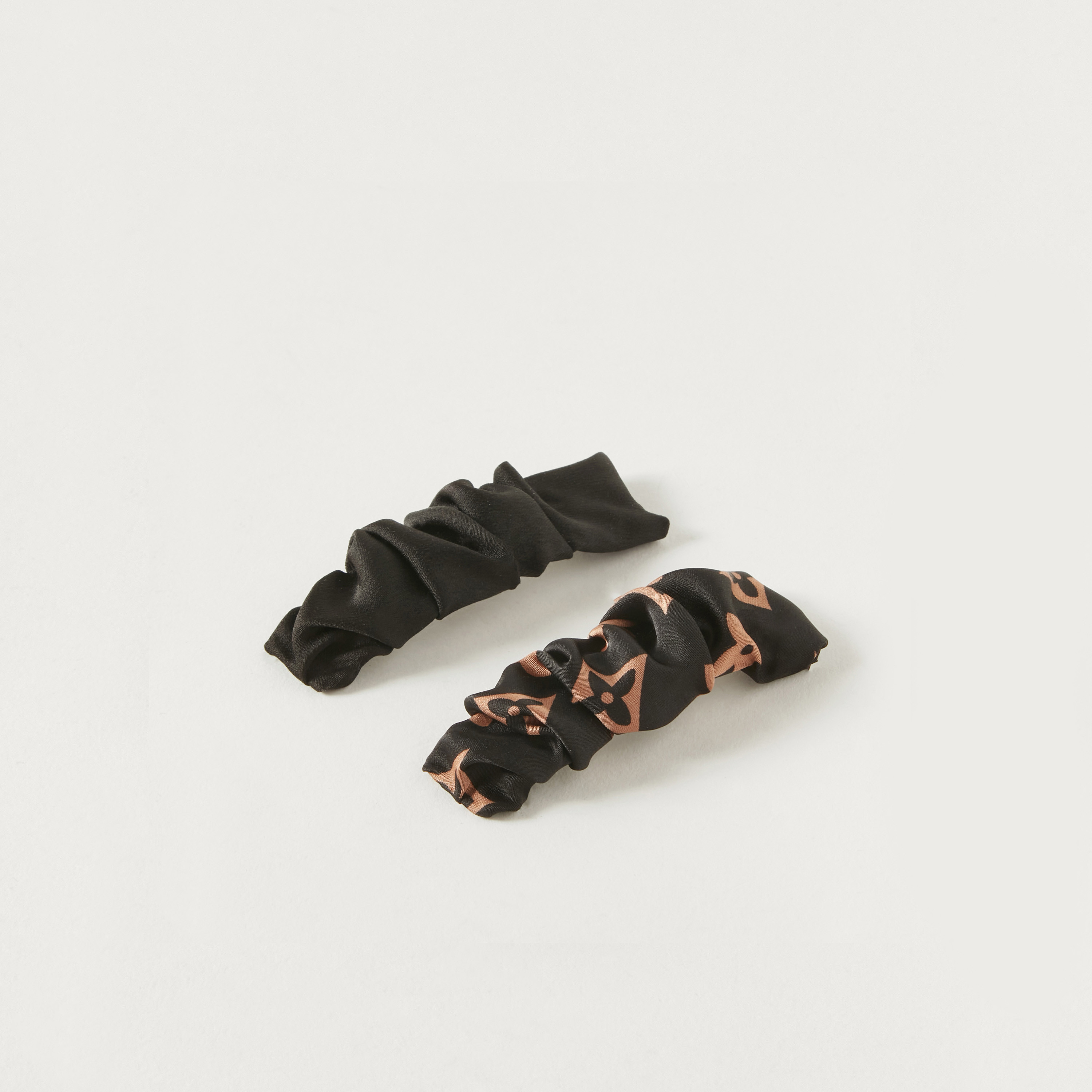 مشابك شعر قماش بكسرات - طقم من قطعتين-women-hairaccessories-clips-image-1