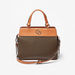 Celeste Monogram Print Tote Bag with Detachable Strap and Zip Closure-Women%27s Handbags-thumbnail-0
