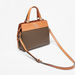 Celeste Monogram Print Tote Bag with Detachable Strap and Zip Closure-Women%27s Handbags-thumbnail-1