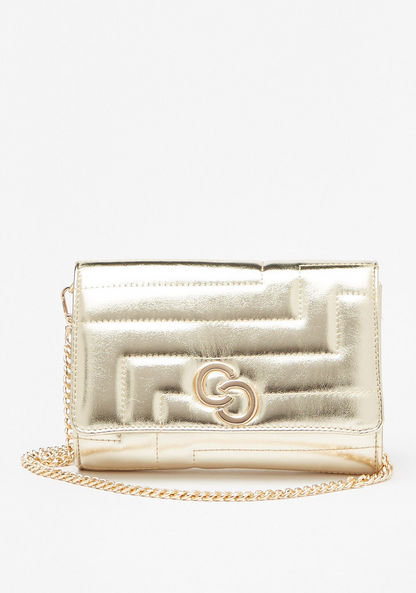 Celeste Quilted Crossbody Bag with Detachable Chain Strap