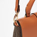 Celeste Monogram Print Satchel Bag with Detachable Strap-Women%27s Handbags-thumbnailMobile-2