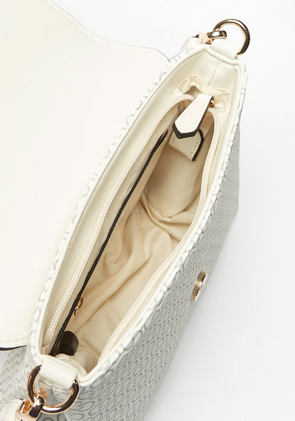 Celeste Monogram Print Satchel Bag with Detachable Strap-Women%27s Handbags-image-3