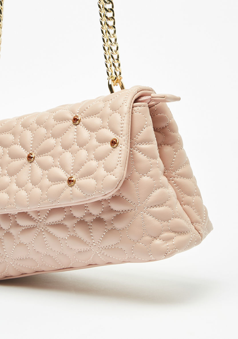 Missy Quilted Crossbody Bag with Rhinestone Detail-Women%27s Handbags-image-2