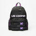 Lee Cooper Logo Print Oversized Backpack with Adjustable Shoulder Straps-Women%27s Backpacks-thumbnail-0