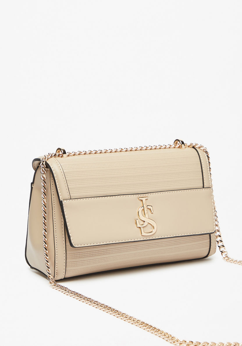 Jane Shilton Textured Crossbody Bag with Chain Strap-Women%27s Handbags-image-2
