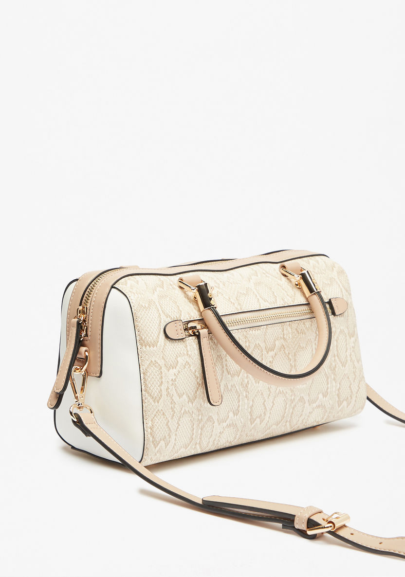 Jane Shilton Animal Print Bowler Bag with Detachable Strap-Women%27s Handbags-image-2