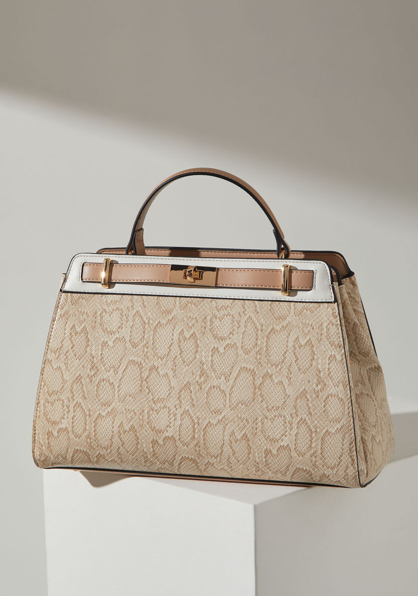 Jane Shilton Animal Print Tote Bag with Detachable Strap-Women%27s Handbags-image-0