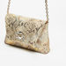 Celeste Textured Clutch with Embellished Buckle and Chain Strap-Wallets & Clutches-thumbnail-2