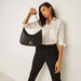 Elle Quilted Shoulder Bag with Detachable Strap and Zip Closure-Women%27s Handbags-thumbnailMobile-5