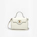Elle Monogram Embossed Satchel Bag with Detachable Strap-Women%27s Handbags-thumbnailMobile-1