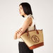 Elle Logo Detail Wicker Tote Bag-Women%27s Handbags-thumbnail-0