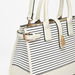 Celeste Striped Tote Bag with Adjustable Strap and Zip Closure-Women%27s Handbags-thumbnail-3