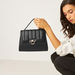 Celeste Quilted Flap Satchel Bag with Detachable Strap-Women%27s Handbags-thumbnail-0