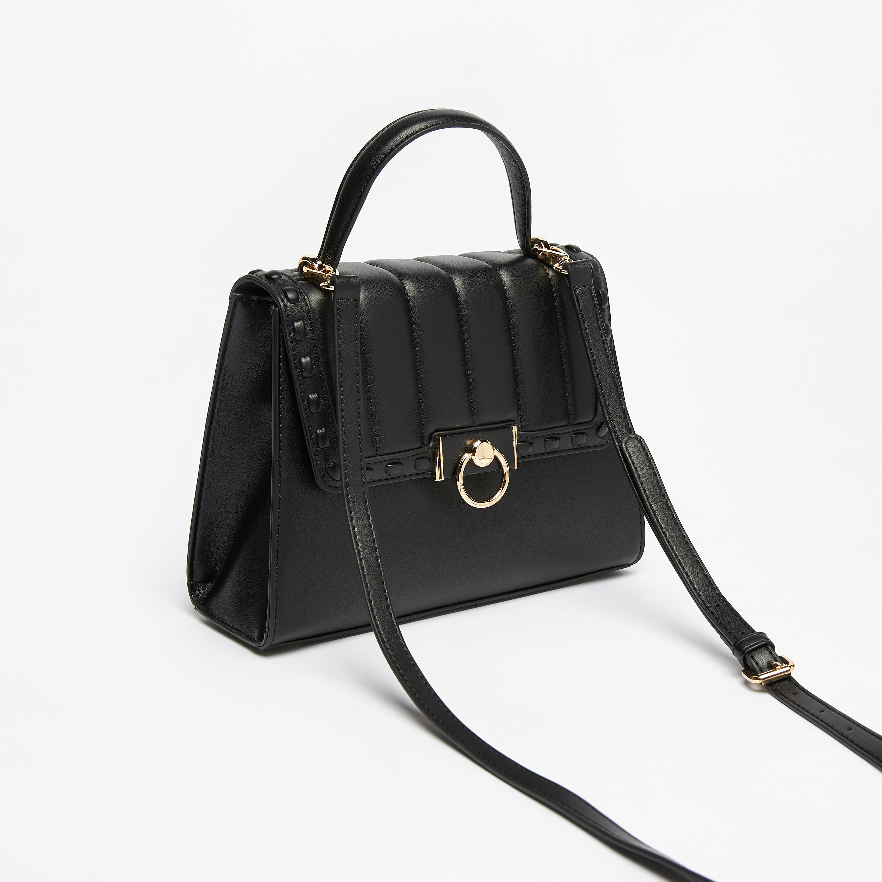 Celeste Quilted Flap Satchel Bag with Detachable Strap-women-bagsandwallets-handbags-image-3