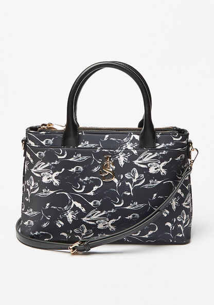 Jane Shilton Floral Print Tote Bag with Detachable Strap-Women%27s Handbags-image-0