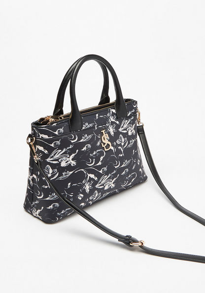 Jane Shilton Floral Print Tote Bag with Detachable Strap-Women%27s Handbags-image-1