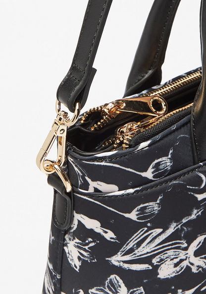 Jane Shilton Floral Print Tote Bag with Detachable Strap-Women%27s Handbags-image-2