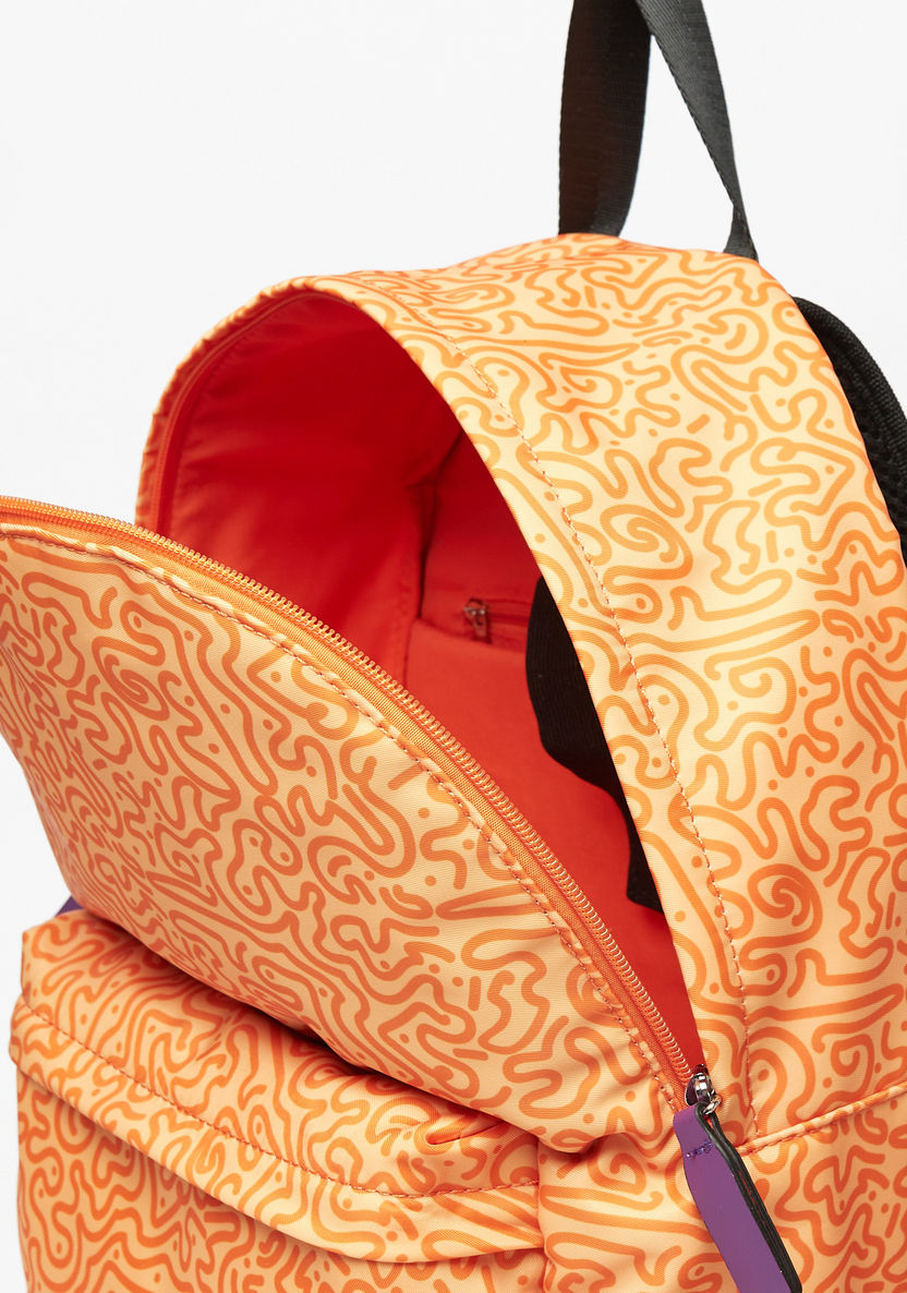 Lee Cooper All-Over Abstract Print Backpack with Adjustable Shoulder Straps-Women%27s Backpacks-image-3