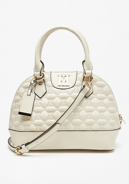 Elle Quilted Tote Bag with Detachable Strap and Handles