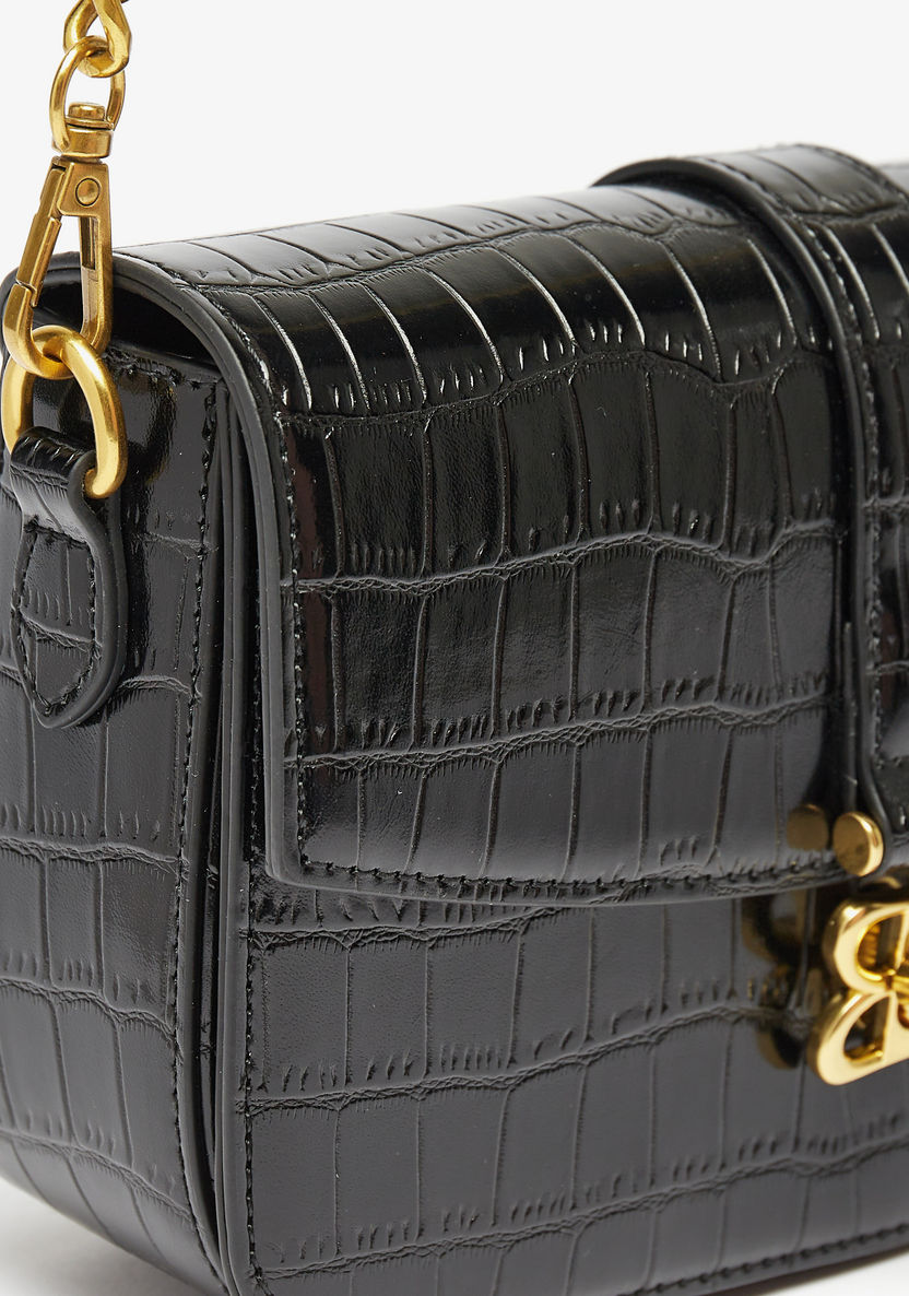 Celeste Textured Crossbody Bag with Chain Strap-Women%27s Handbags-image-3
