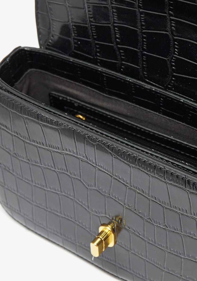 Celeste Textured Crossbody Bag with Chain Strap-Women%27s Handbags-image-5