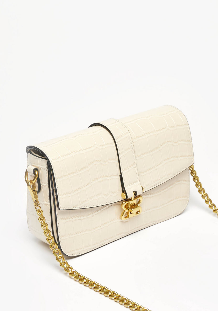 Celeste Textured Crossbody Bag with Chain Strap-Women%27s Handbags-image-2