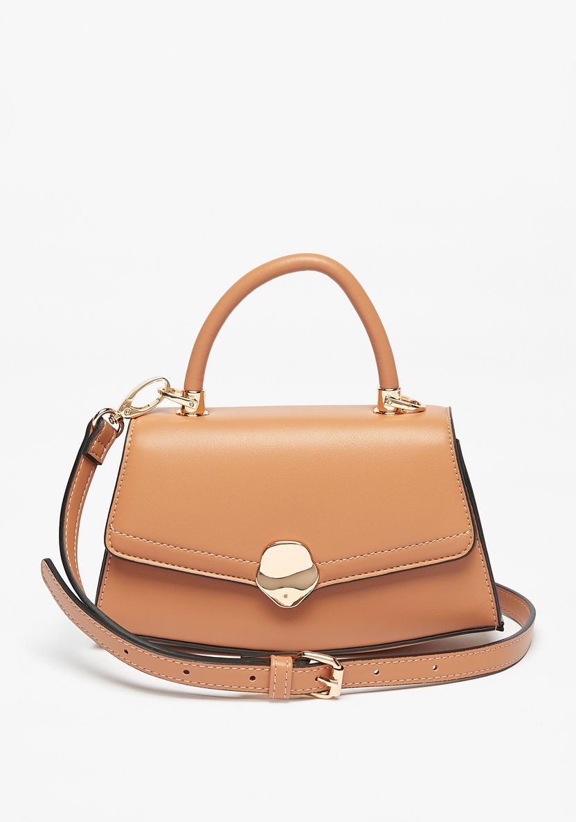 Celeste Solid Satchel Bag with Adjustable Strap-Women%27s Handbags-image-0