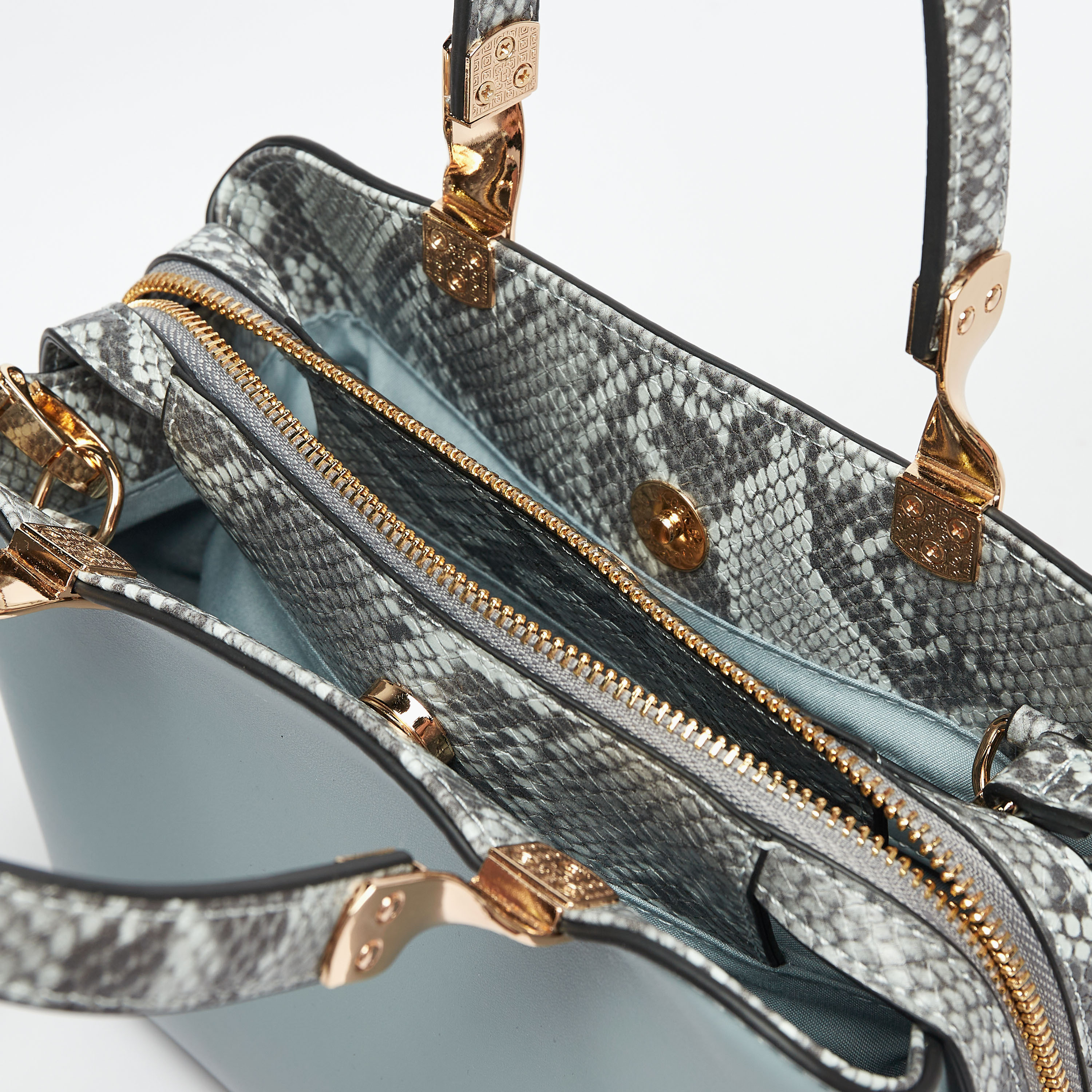 شنطة توتي بطبعات ومقبض مزدوج وسحّاب إغلاق من سيليست-women-bagsandwallets-handbags-image-6