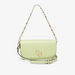 Celeste Solid Crossbody Bag with Chain Strap and Button Closure-Women%27s Handbags-thumbnailMobile-1