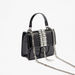 Celeste Crystal Studded Satchel Bag with Tassel Detail and Chain Strap-Women%27s Handbags-thumbnail-2
