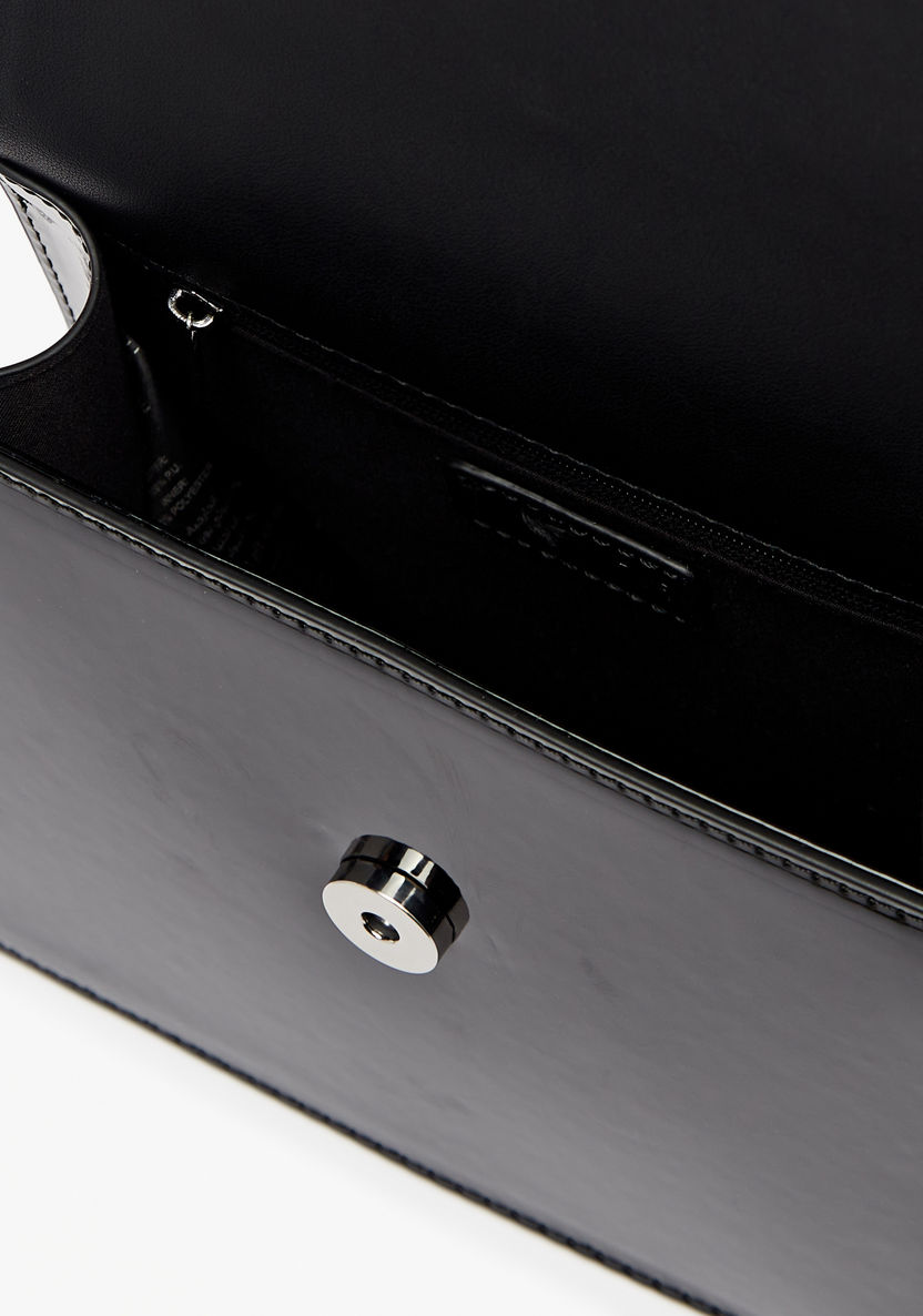 Celeste Crystal Studded Satchel Bag with Tassel Detail and Chain Strap-Women%27s Handbags-image-5