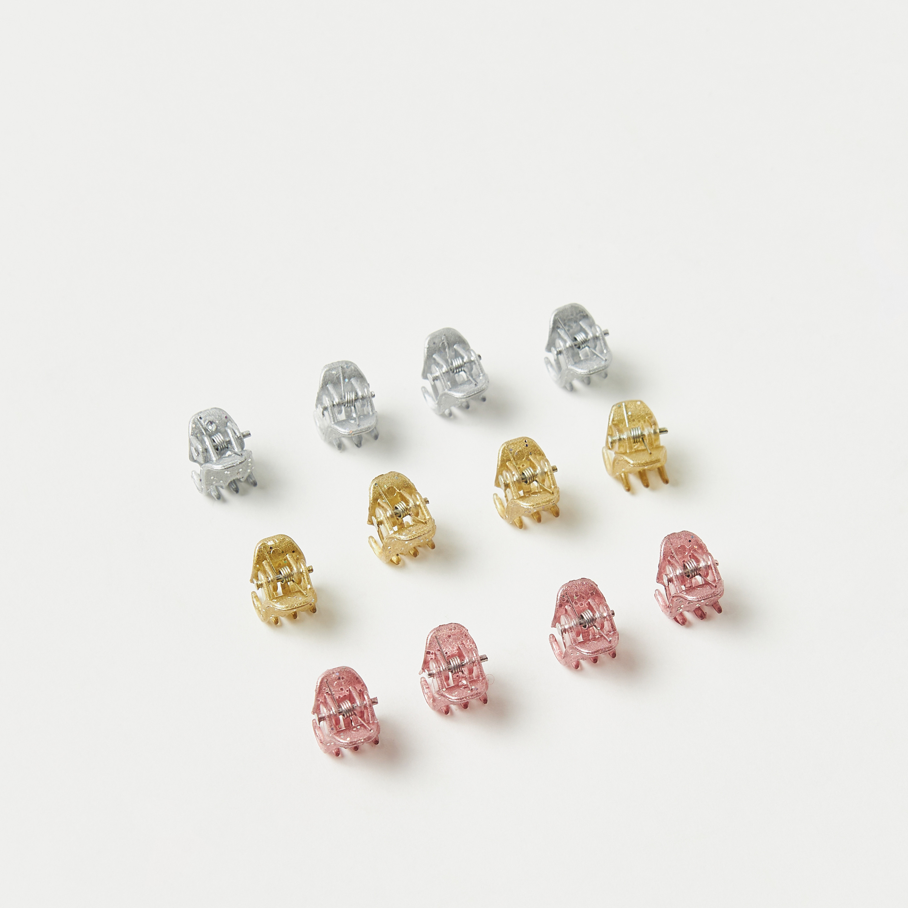 Charmz Glittery Hair Clamp - Set of 12-baby-girls-accessories-hairaccessories-image-3
