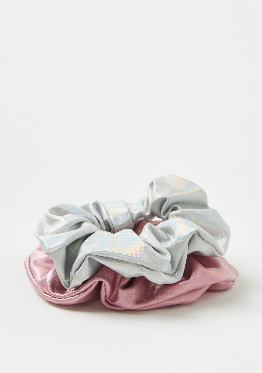 Charmz Solid Hair Scrunchie - Set of 2-Hair Accessories-image-0