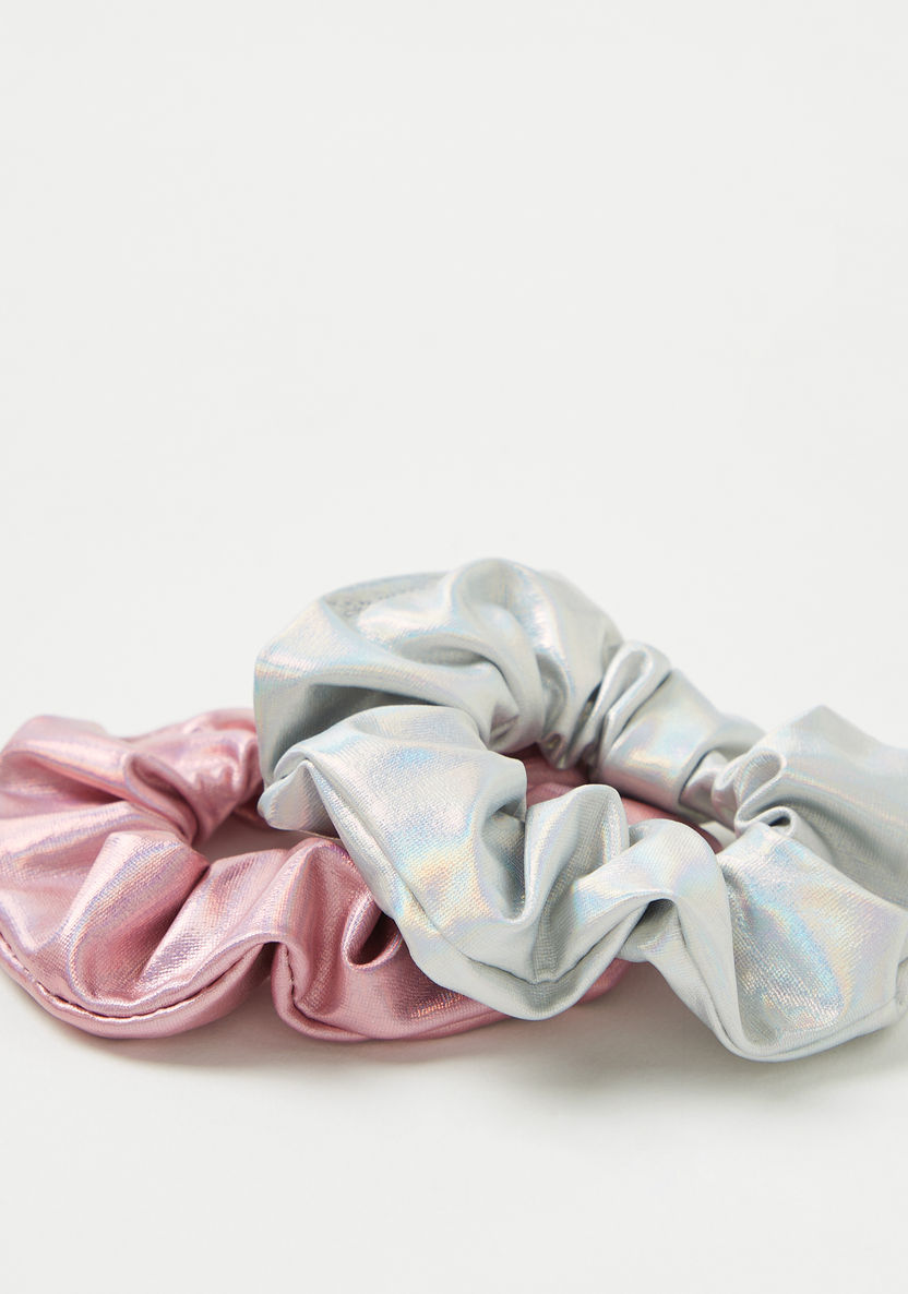 Charmz Solid Hair Scrunchie - Set of 2-Hair Accessories-image-1