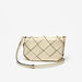 Celeste Weave Crossbody Bag with Detachable Strap and Zip Closure-Women%27s Handbags-thumbnailMobile-0