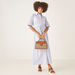 Elle Embellished Jacquard Satchel Bag with Detachable Strap-Women%27s Handbags-thumbnailMobile-4