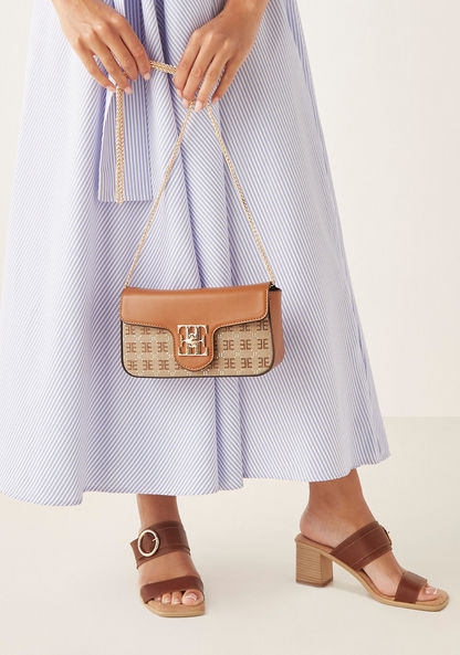 Elle Embellished Jacquard Crossbody Bag with Detachable Strap-Women%27s Handbags-image-0